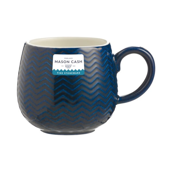 Cană roșie 350 ml Embossed Chevron – Mason Cash-image-1