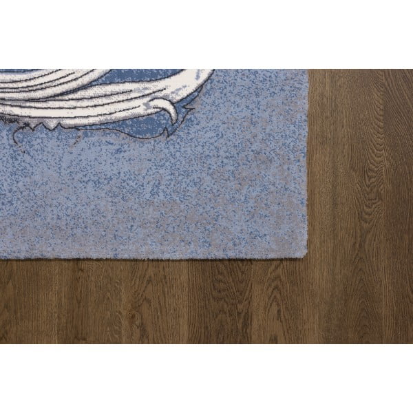 Covor albastru din lână 130x190 cm Mawson – Agnella-image-2