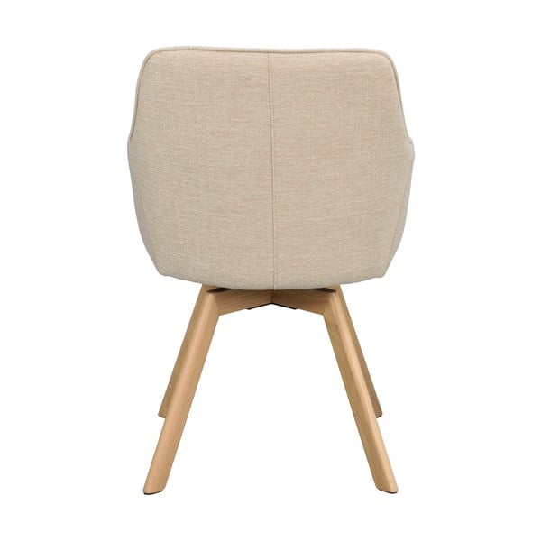 Set de scaune de sufragerie bej 2 buc. tapițat Alison – Rowico-image-4