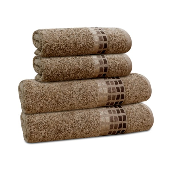 Prosop maro din bumbac 50x100 cm Darwin – My House-image-2