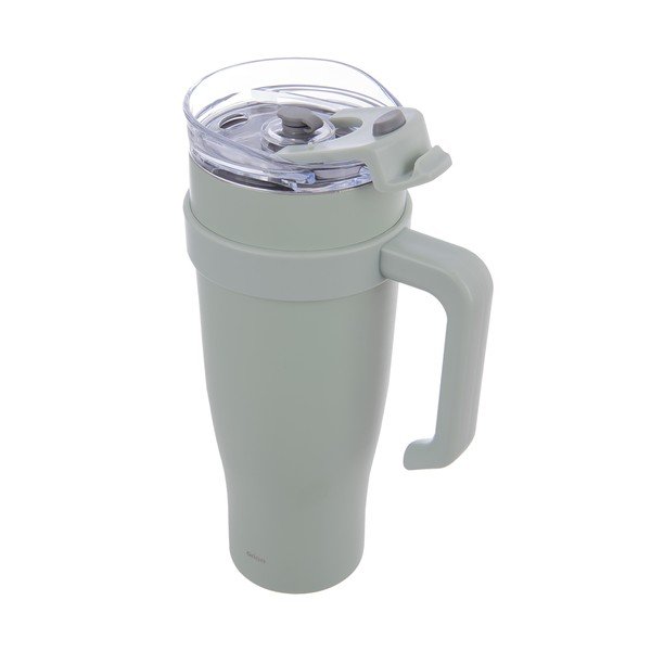 Cană termos verde salvie cu pai 1,2 l Termo – Orion-image-3