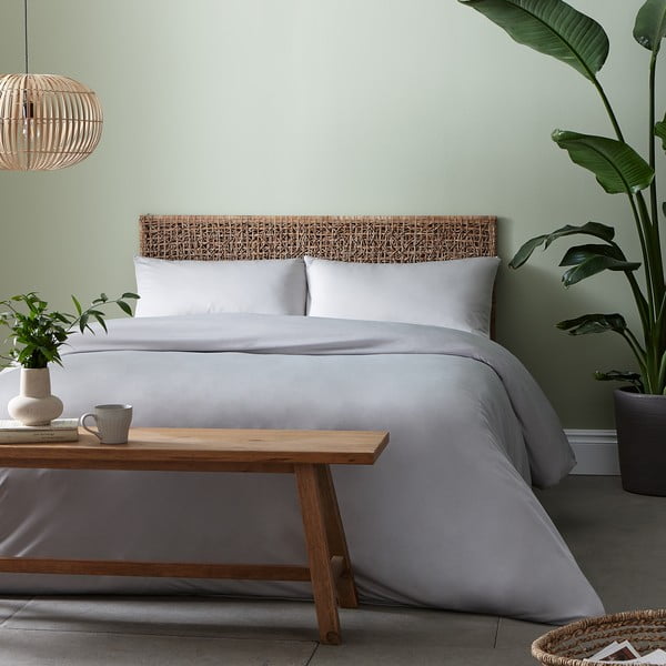 Lenjerie de pat gri 200x200 cm So Soft - Catherine Lansfield-image-1