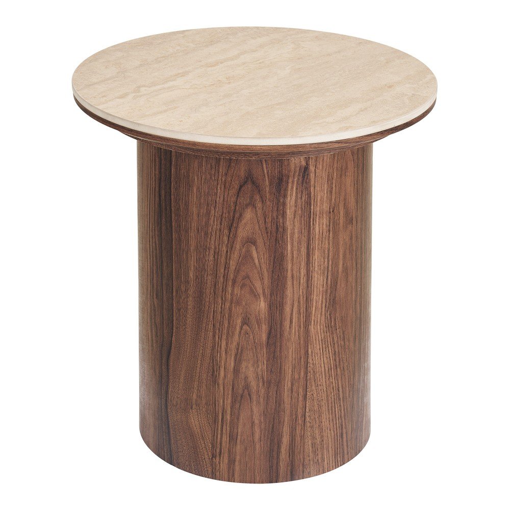 Măsuță auxiliară rotundă cu blat ceramic ø 45 cm Delphi – House Nordic