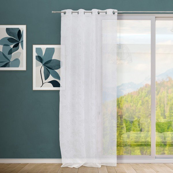 Perdea albă-argintie 140x260 cm Bonsái – Casa Selección-image-1
