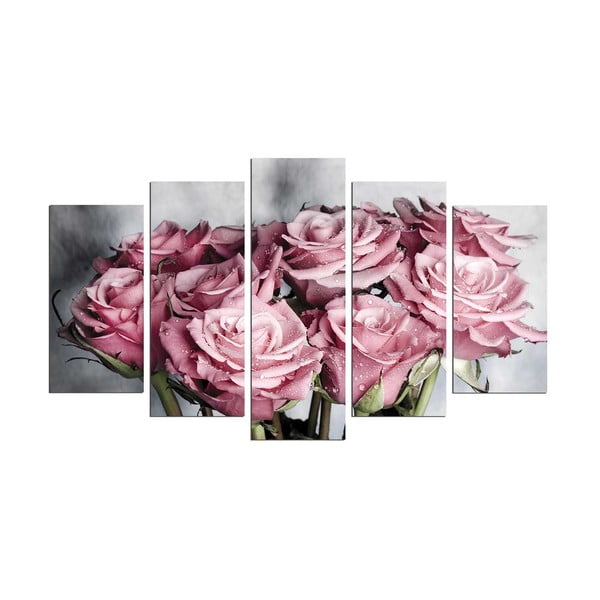 Tablou din mai multe piese Bouquet, 110 x 60 cm