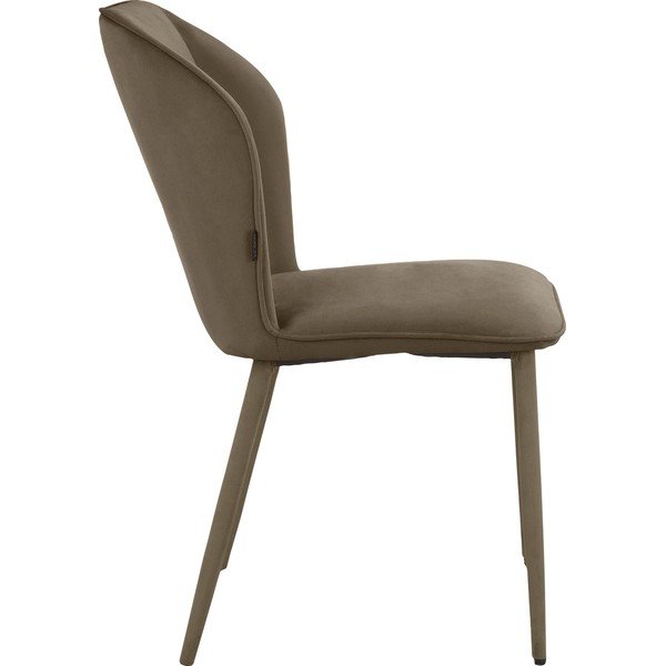 Scaune de dining maro 2 buc. din catifea Wilma – Støraa-image-3