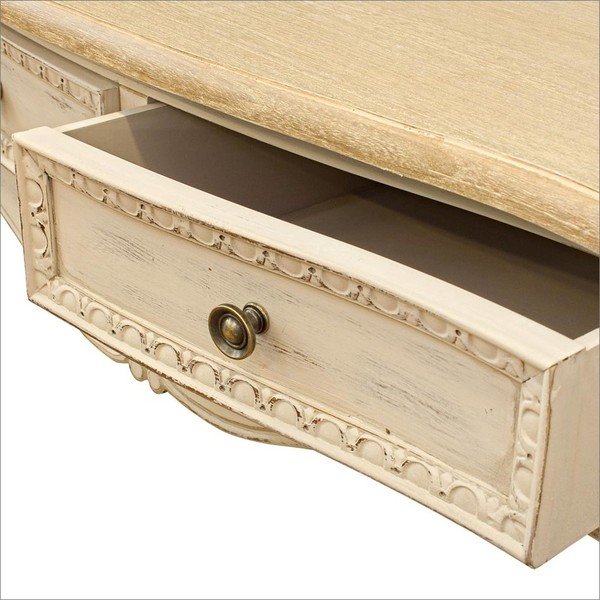 Masă consolă crem 40x90 cm Clarisse – Bizzotto-image-4