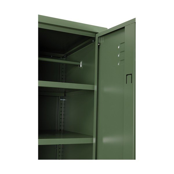 Dulap verde închis din metal cu încuietoare 38x185x46 cm Cambridge – Yes Everyday-image-3