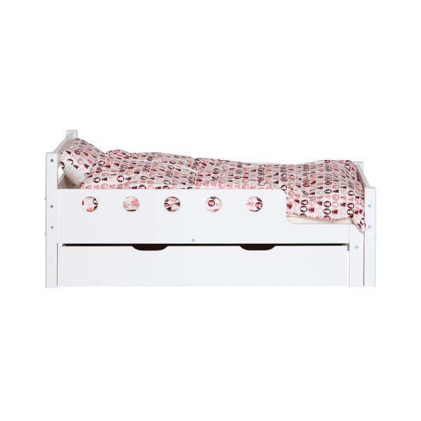 Sertar pentru sub pat de copii  alb 70x140 cm White Junior – Flexa-image-2