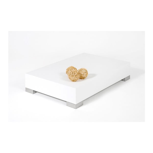 Măsuță de cafea decor pin alb MobiliFiver Icube, 60 x 90 cm