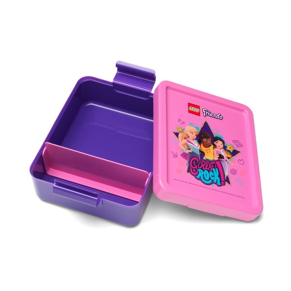 Set sticlă pentru apă și cutie pentru gustări LEGO® Friends Girls Rock-image-1