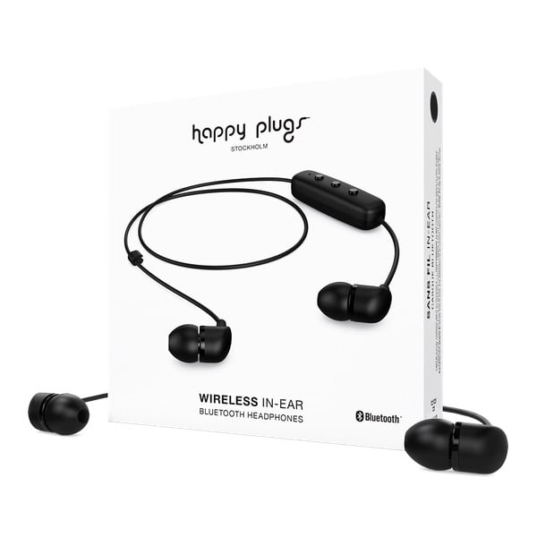 Căști wireless Happy Plugs In-Ear, negru