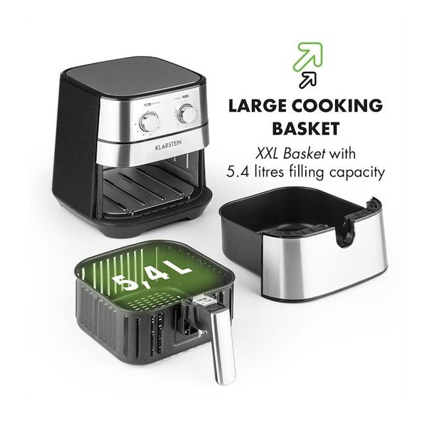 Air fryer argintiu AeroVital – Klarstein-image-3