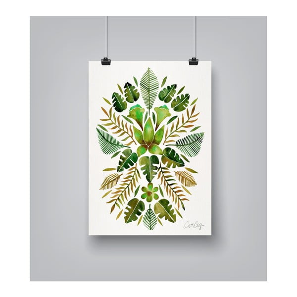 Poster Americanflat Americanflat Tropical Symmetry, 30 x 42 cm