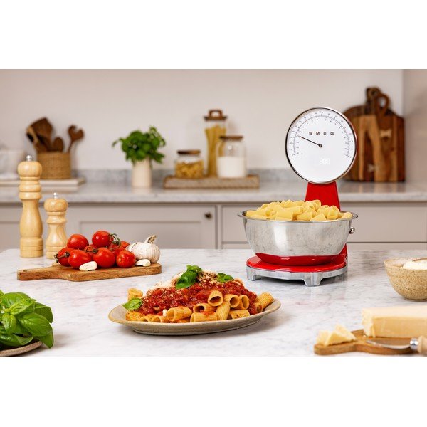 Cântar de bucătărie roșu din plastic digital – SMEG-image-1