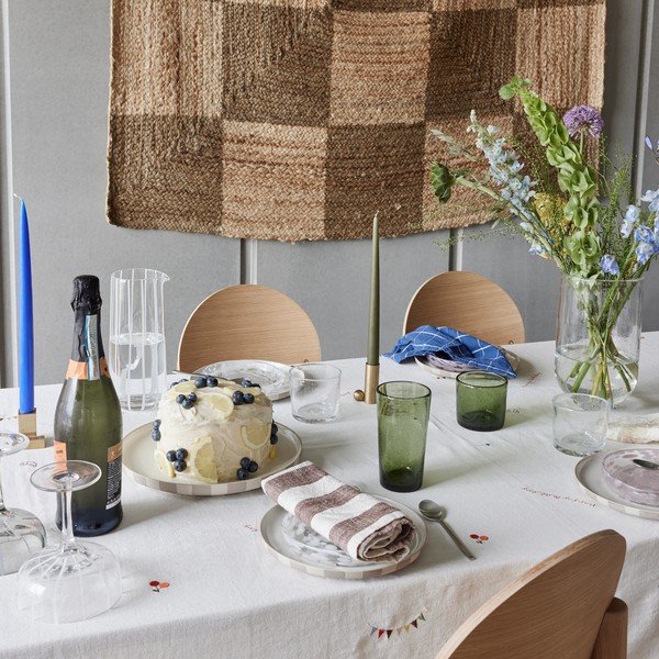 Vază din sticlă lucrată manual (înălțime 24 cm) Kuki – OYOY Living Design-image-3