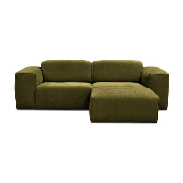 Canapea cu 3 locuri și puf Cosmopolitan Phoenix, verde