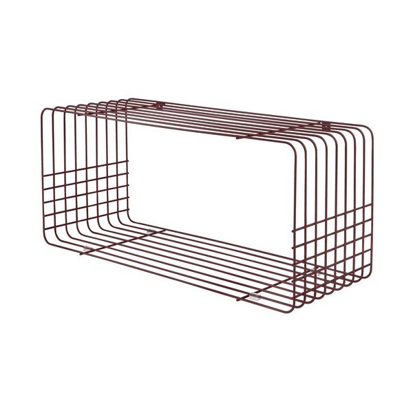 Raft burgundy etajat din metal 70 cm Wire – Mette Ditmer Denmark
