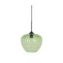 Lustră verde cu abajur din sticlă ø 30 cm Mayson – Light & Living