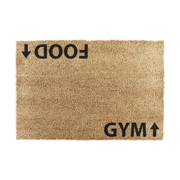 Covoraș de intrare din fibre de nucă de cocos 40x60 cm Gym Addict – Artsy Doormats