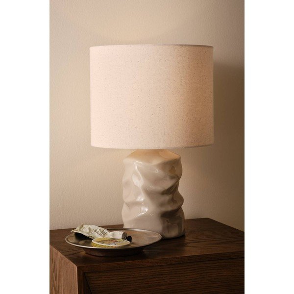 Veioză gri din ceramică (înălțime 40 cm) Milera – Jotex-image-1