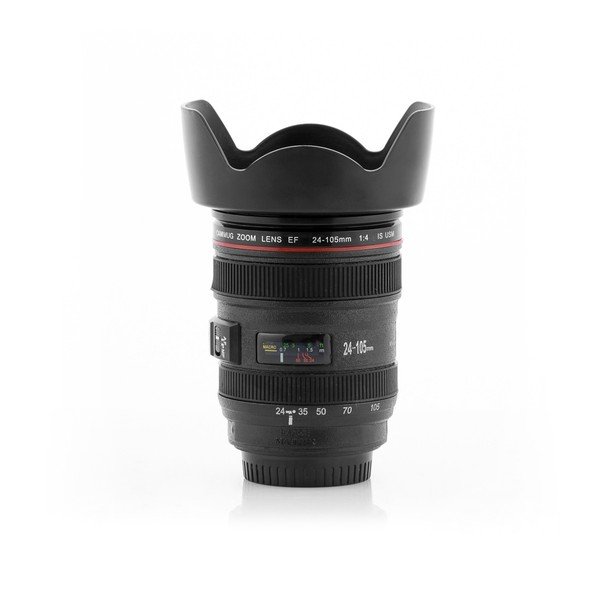 Pahar multifuncțional de voiaj InnovaGoods Lens, 400 ml, negru-image-3