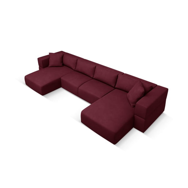 Colțar burgundy (în formă de "U") Esther – Milo Casa-image-2