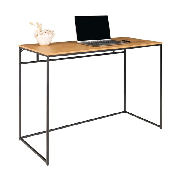 Birou cu blat din stejar Casa Nordic Vita-image-4