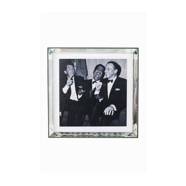 Tablou alb-negru Kare Design Rat Pack, 60 x 60 cm