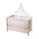 Pătuț cu roți și baldachin 60x120 cm Liebhabär – Roba