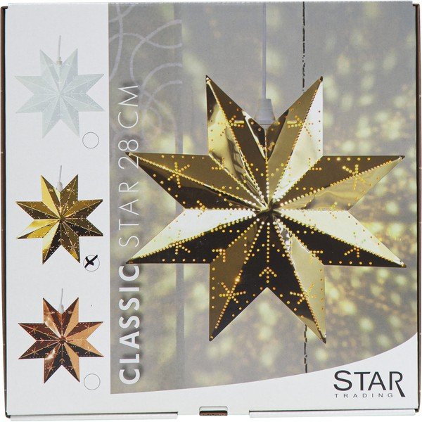 Decorațiune luminoasă de Crăciun de culoare aurie Classic - Star Trading-image-3