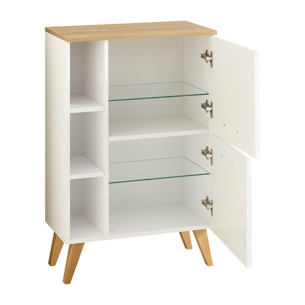 Dulap de baie alb jos/suspendat 77x60 cm Quickset 383 – Pelipal-image-3