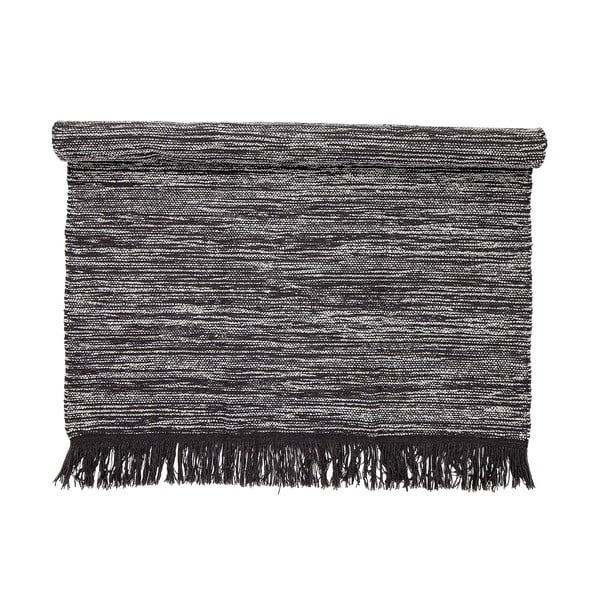 Covor din lână Bloomingville Rust, 140 x 200 cm, gri închis-image-1