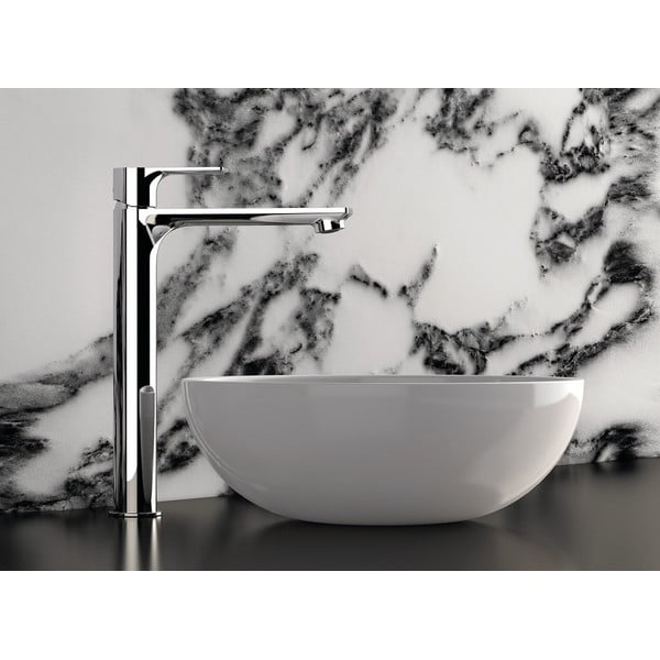 Baterie argintiu-lucios pentru chiuvetă înaltă Pax – Sapho-image-1