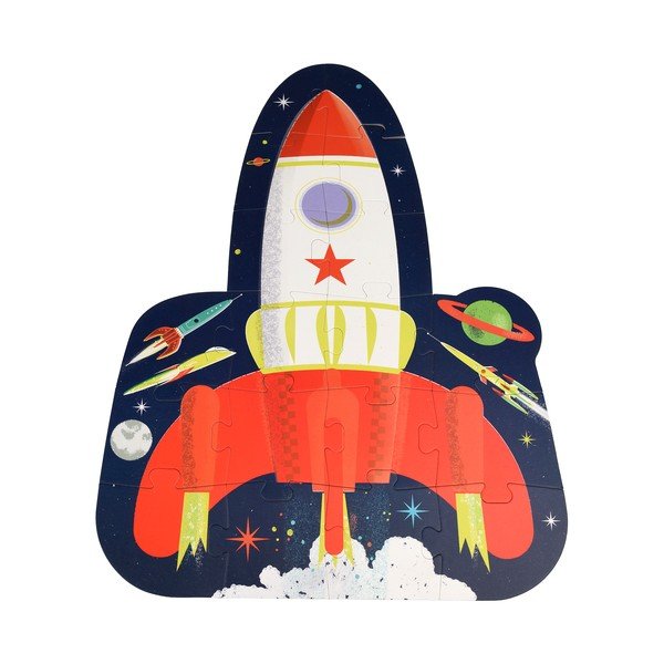 Puzzle (număr de piese 18) Space Age rocket – Rex London-image-2