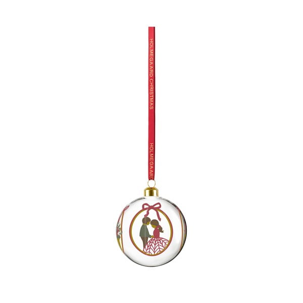 Glob de Crăciun suflat manual din sticlă ø 8 cm Annual Christmas Bauble 2025 – Holmegaard-image-3