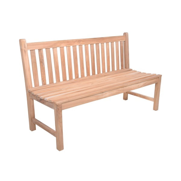 Bancă de grădină în culoare naturală din lemn masiv Solo – Garden Pleasure-image-2