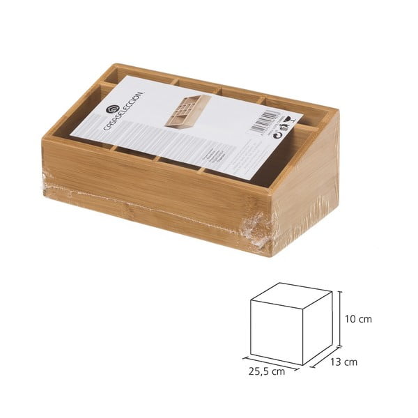 Organizator de baie   pentru cosmetice din bambus – Casa Selección-image-2