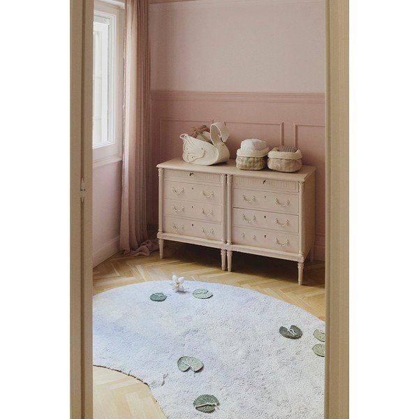 Covor de joacă pentru copii gri deschis din bumbac 130x170 cm Swan Lake – Lorena Canals-image-1