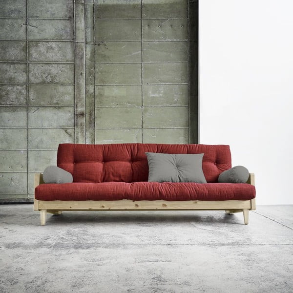 Canapea extensibilă Karup Indie Natural/Passion Red/Granite Grey-image-1