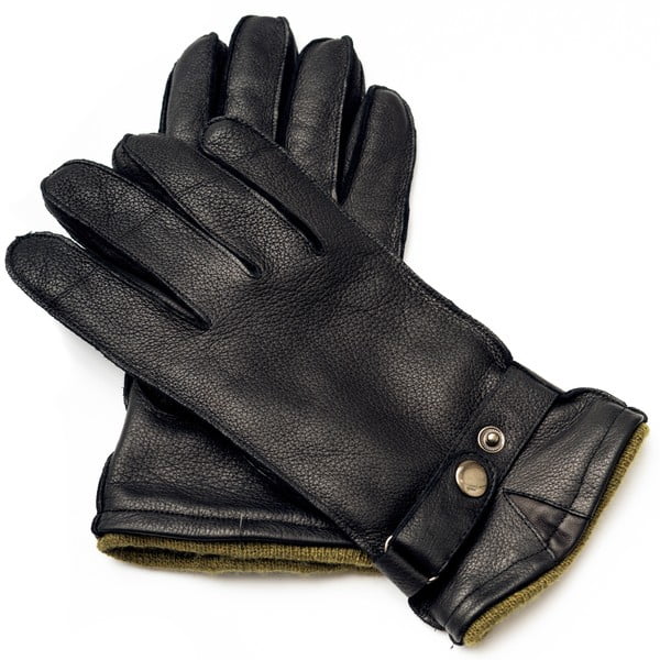 Mănuși din piele pentru bărbați Pride & Dignity Logan, dimensiune L, negru