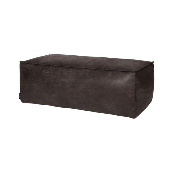 Taburet negru cu tapițerie din imitație de piele Rodeo – WOOOD-image-2