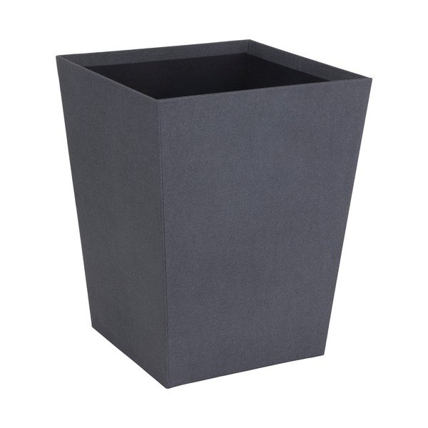 Coș de gunoi negru Sofia Canvas Paper Laminate – Bigso-image-3