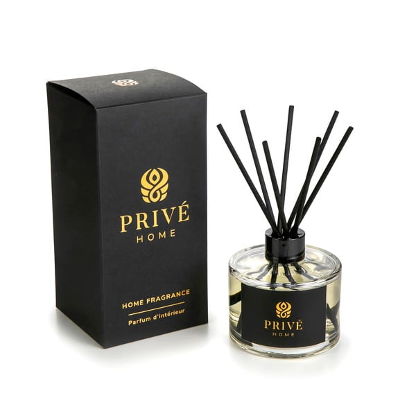 Difuzor de parfum cu bețișoare Privé Home Black Wood, 200 ml