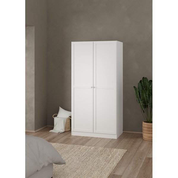 Șifonier alb 99x200x62 cm Billund – Tvilum-image-1