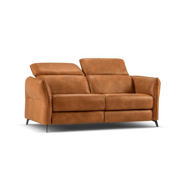 Canapea maro deschis cu tapițerie din piele 103 cm Hubble – Windsor & Co Sofas-image-2