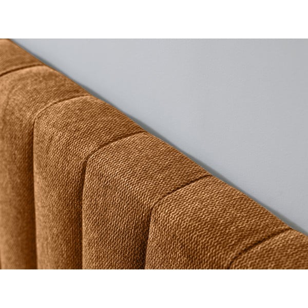 Pat matrimonial arămiu/natural cu somieră 180x200 cm Oceane – Bobochic Paris-image-4