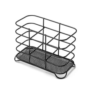 Scurgător tacâmuri Addis, 18,5 x 8,5 x 13 cm, negru