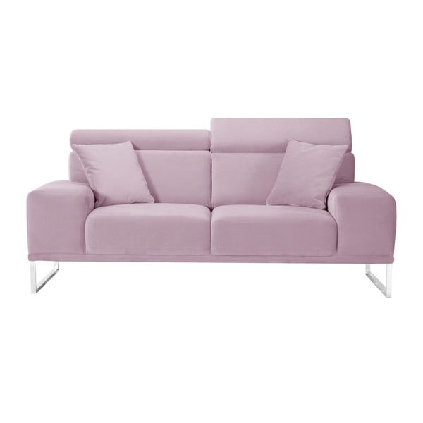 Canapea cu 2 locuri L'Officiel Georgia, roz pastel