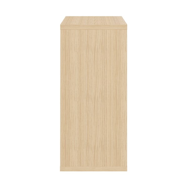 Comodă neagră cu aspect de lemn de stejar 113x113 cm Hugo TemaHome-image-4